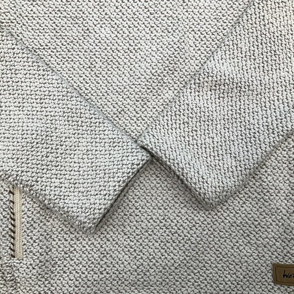 Weird Fish Macaroni Women’s Beige 1/4 Zip Pullover Top Jumper Size 12 - Picture 6 of 11